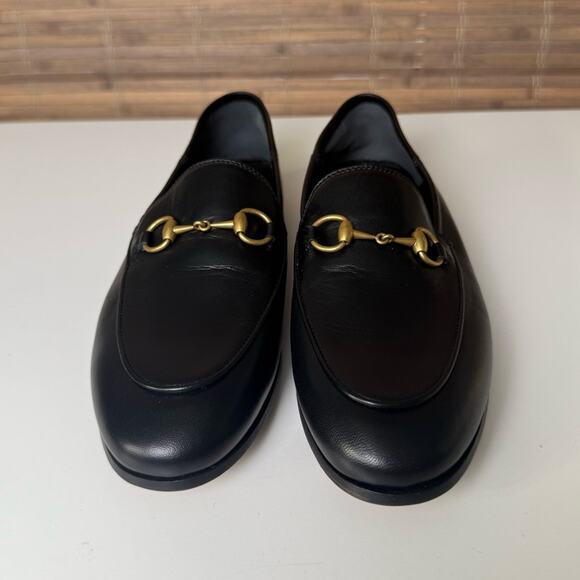 Gucci Brixton Leather Horsebit Loafers Black EU 37 - Picture 3 of 12